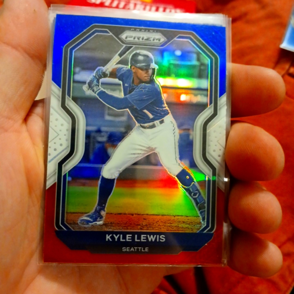 Kyle Lewis red white and blue